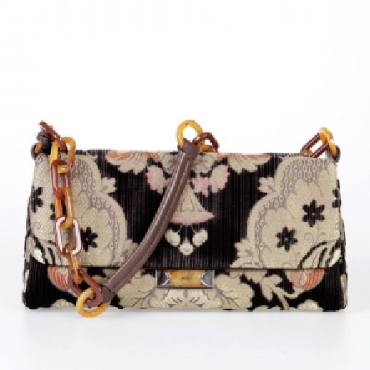 Lovely Brocade Bag 7, Black Color