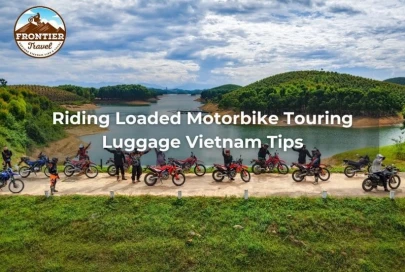 Riding Loaded Motorbike Touring Luggage Vietnam Tips