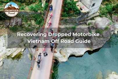 Recovering Dropped Motorbike Vietnam Off Road Guide