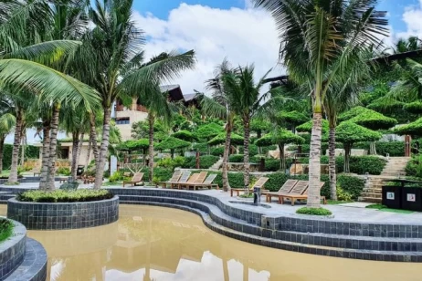 Enjoy mud bath at Thap Ba Hot Springs