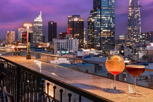 Sip a Cocktail and Enjoy the View at Saigon Skydeck