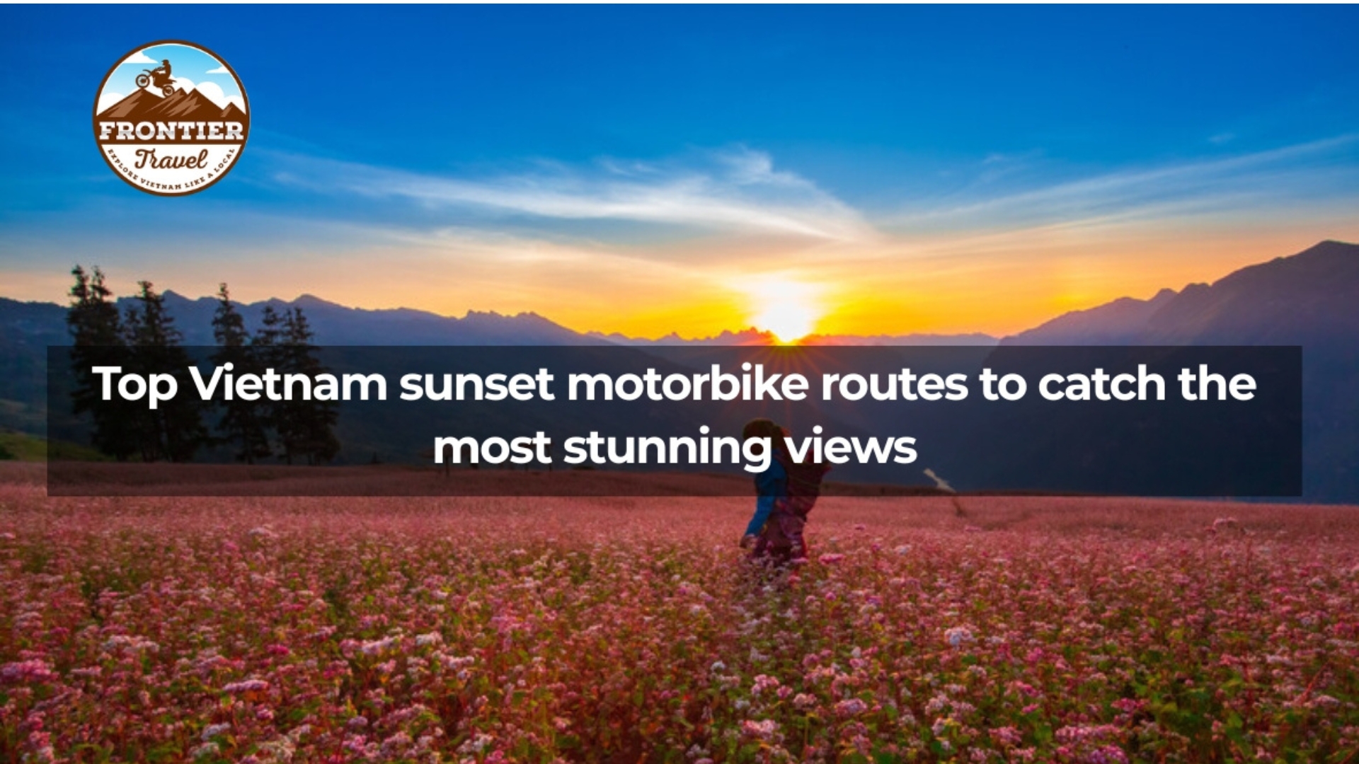 Sunset over the Mai Chau valley