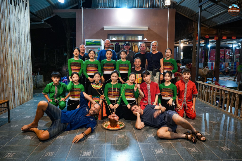 Tourists exploring authentic highland life through hands-on cultural experiences with local people.