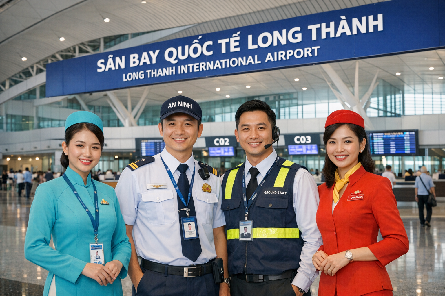 Long Thanh International Airport, the largest and most anticipated airport, has been completed.