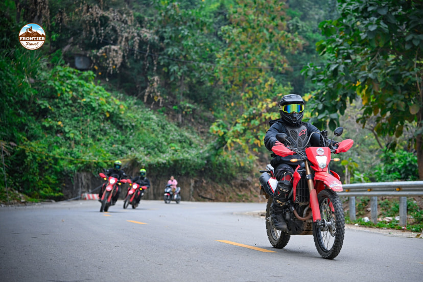 Diverse road conditions offer a variety of experiences with motorbikes.