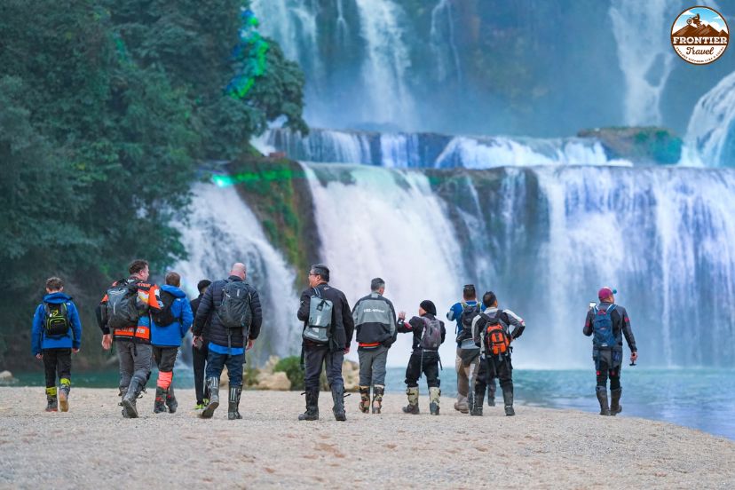 Ban Gioc waterfall journey on a Northeast Vietnam ride