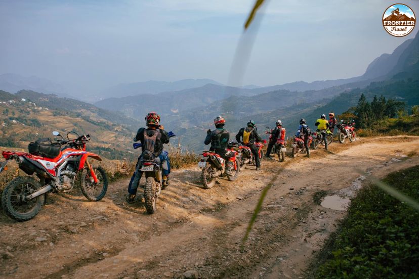 Motorbike adventure through Tham Ma Pass landscapes