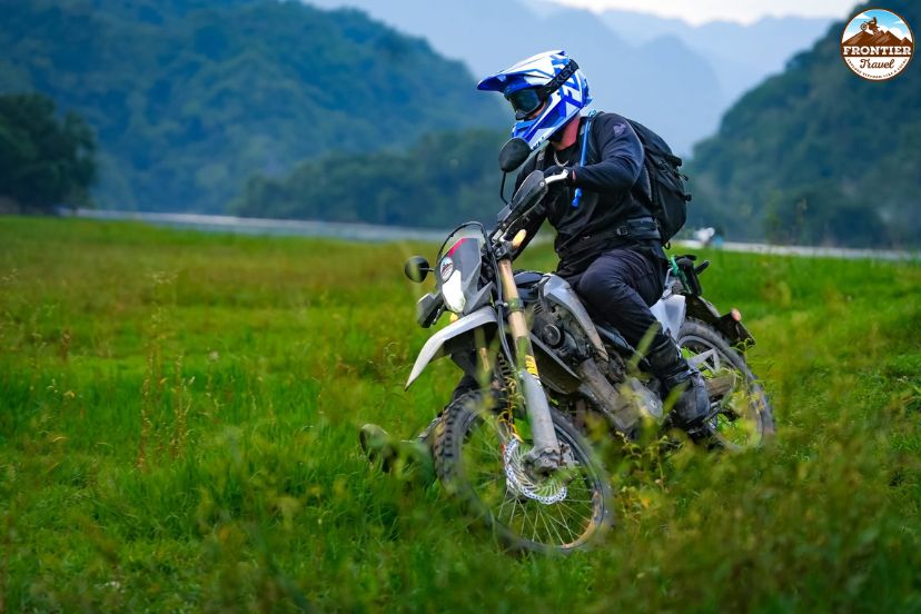 Northeast Vietnam mountain road motorbike adventure