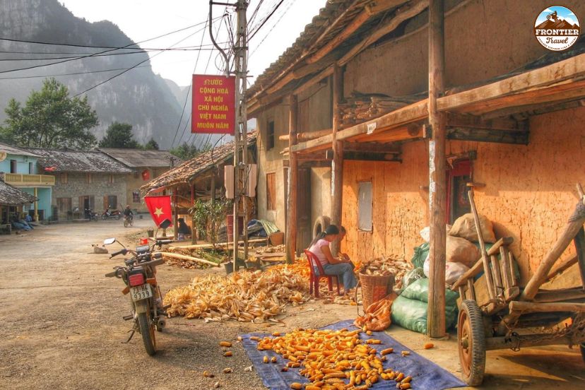 Peaceful streets of Pho Bang Ancient Town Vietnam