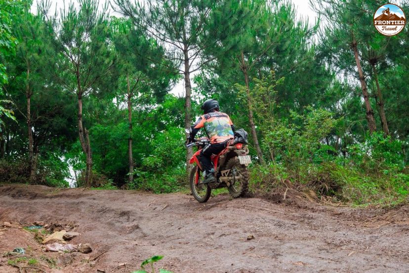 Reduced visibility riding in Vietnam highlands
