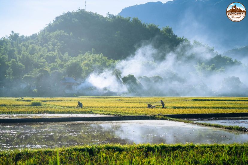 Rice fields and traditional villages in Northern Vietnam