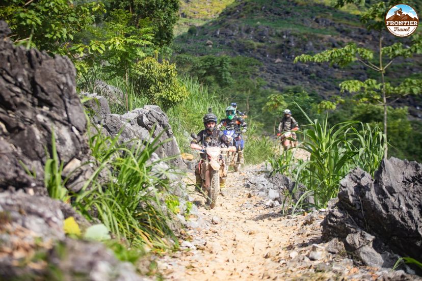 Riding across the wild mountains of Ha Giang