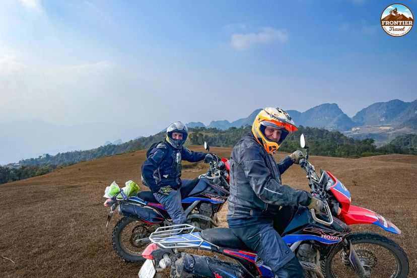 Riding through remote villages in Northeast Vietnam