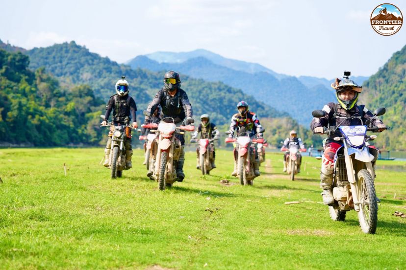 Safe riding practice before exploring Vietnam by motorcycle