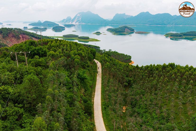 Scenic motorbike roads through the countryside