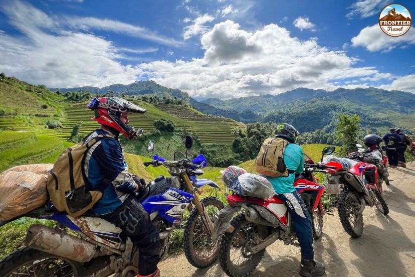 Scenic mountain roads through Hoang Su Phi