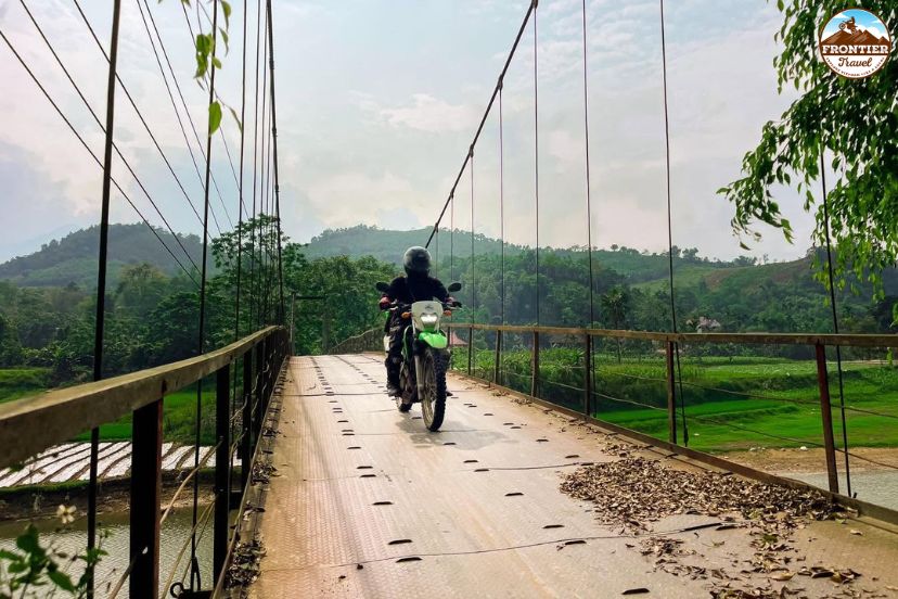 Scenic motorbike roads around Thac Ba Lake Vietnam