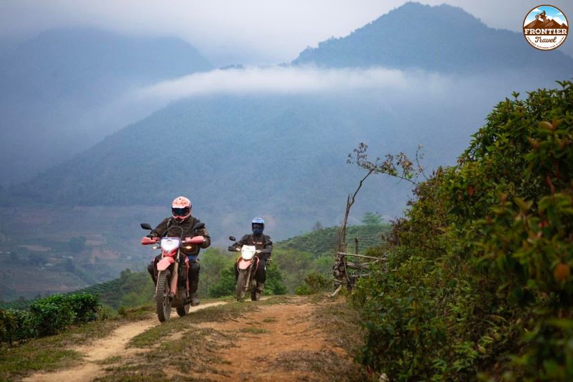 Scenic mountain roads around Sapa Vietnam
