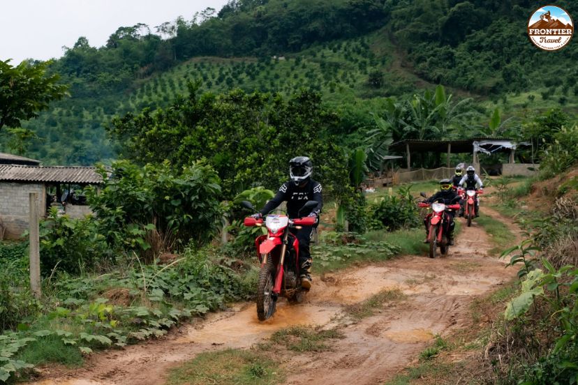 Scenic road to Tat Nang Waterfall in Mai Chau