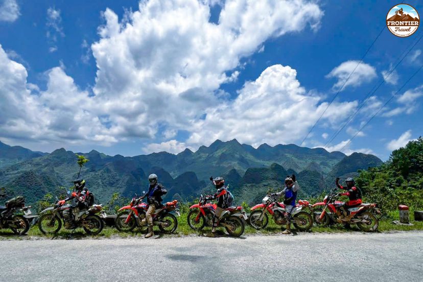 Technical riding techniques on Northern Vietnam roads