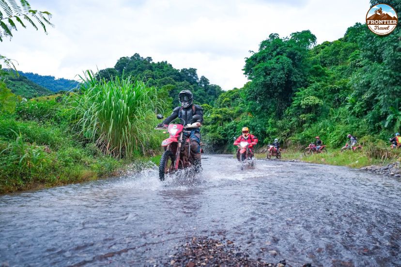 Thai ethnic villages surrounded by green mountains