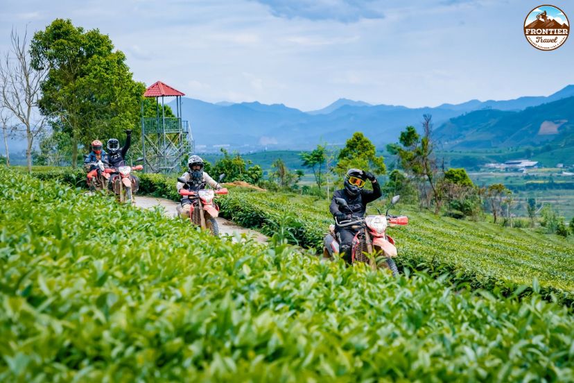 Winding mountain passes during Vietnam dry season