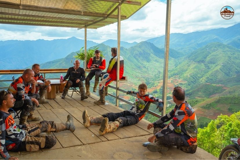 Enjoying authentic local hospitality at a traditional homestay.