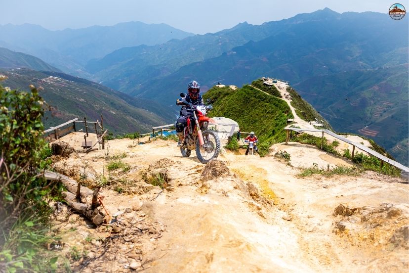 Riding through breathtaking karst landscapes and winding valleys.