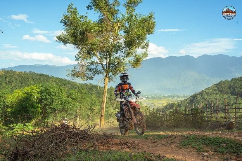 Riding through the misty mountain passes of Northern Vietnam.