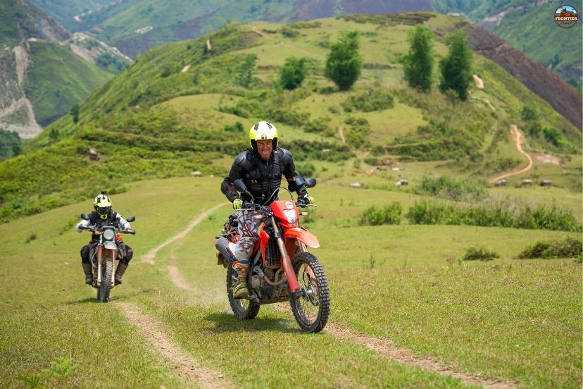 Riding past sharp limestone spikes inside a UNESCO Global Geopark