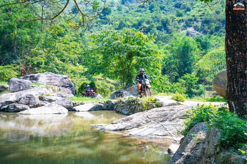 Witnessing dramatic landscape transformations on a Vietnam end to end motorbike tour.