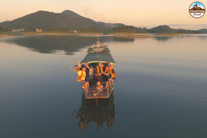 Thac Ba Lake cultural motorbike tour with locals