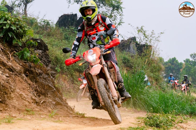 Adventure bike tour across North Vietnam landscapes