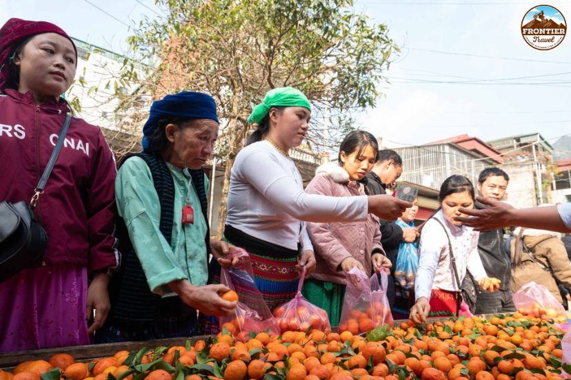 Ethnic communities gathering at Meo Vac market