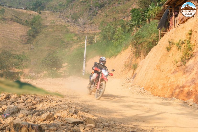 Motorbike journey across the Twin Mountains of Quan Ba