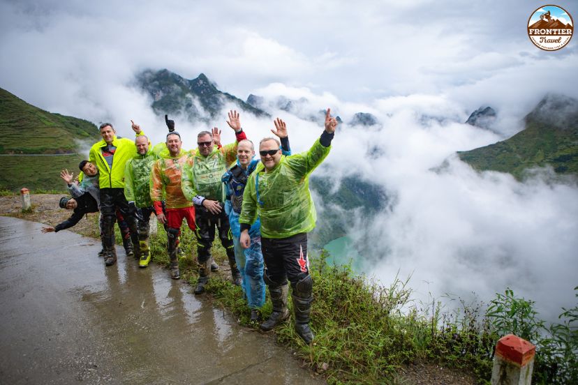 Riding through remote villages on the Ha Giang Loop
