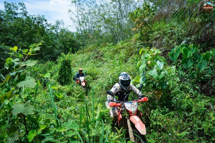 Survival tactics for steep Northwest Vietnam highland roads