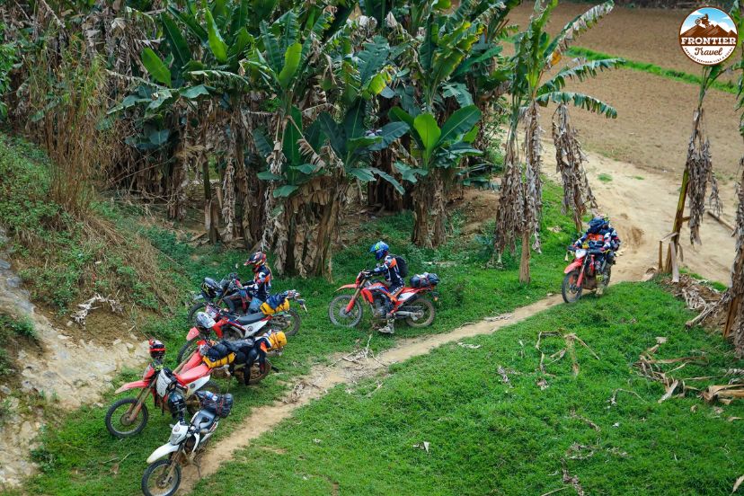 Scenic motorbike road through the national park