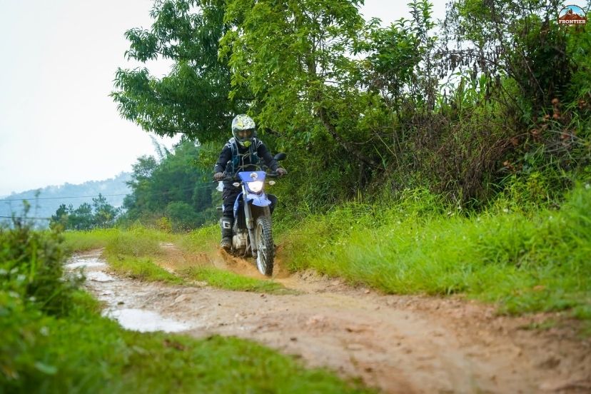 Defensive riding skills are essential in wet conditions 