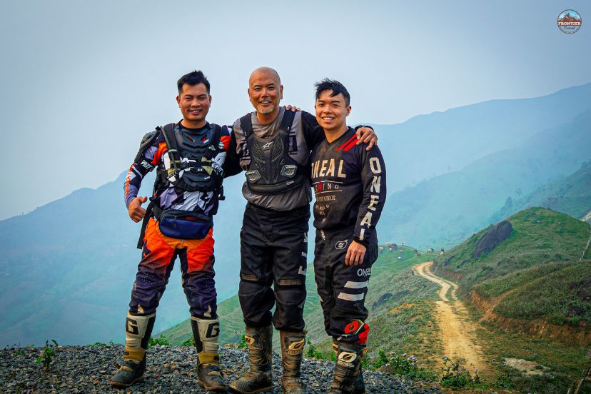 Professional motorbike guides in Vietnam Frontier Travel team
