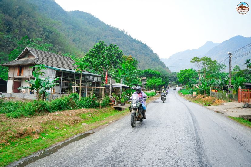 Remote village exploration on Vietnam motorbike journey